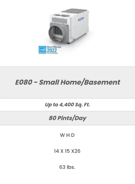 An Aprilaire E080 Whole-House Dehumidifier