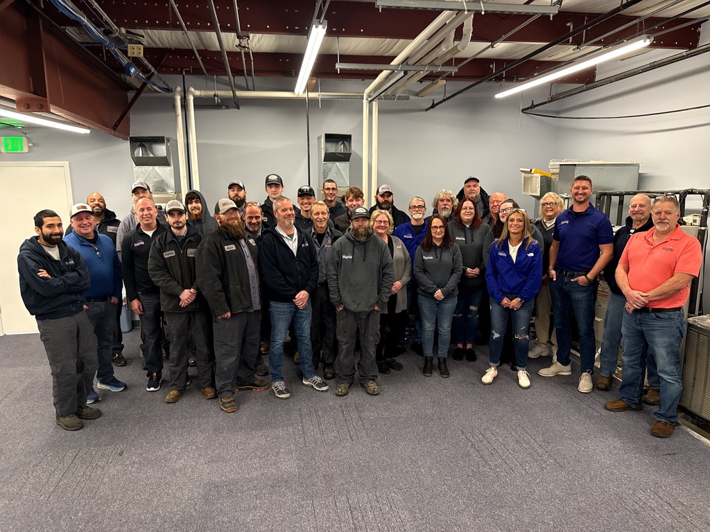 Frozen pipe in residential plumbing system in the winter